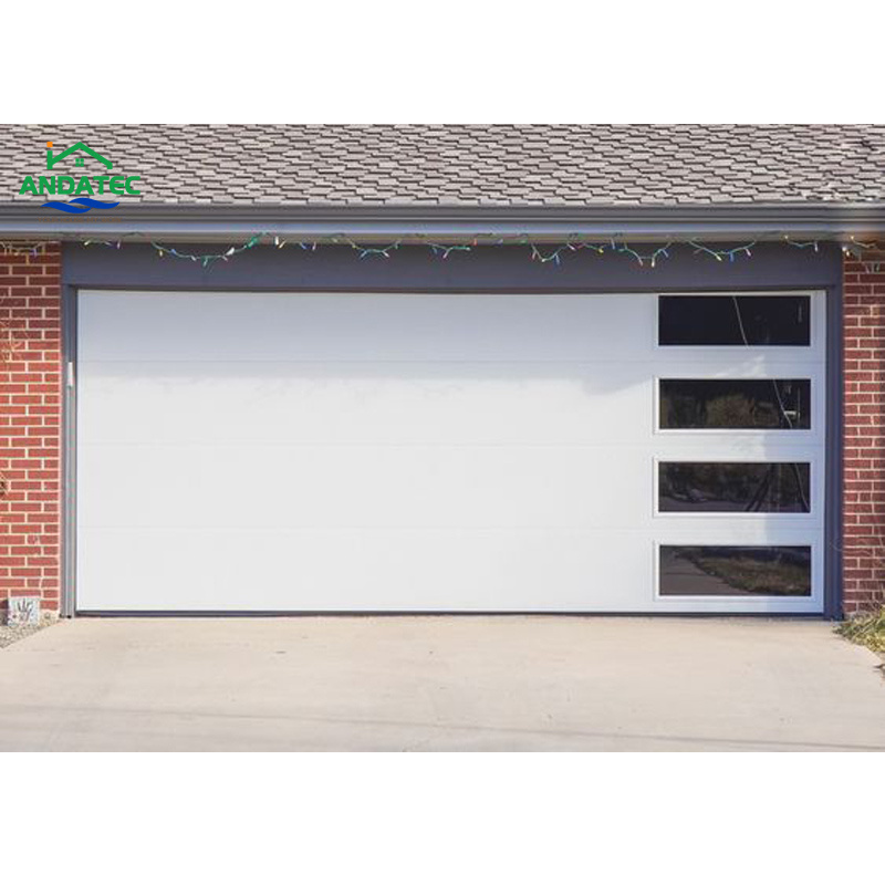 Black Brown Thermal Insulated Good Quality Automatic Steel Security Sectional Garage Door