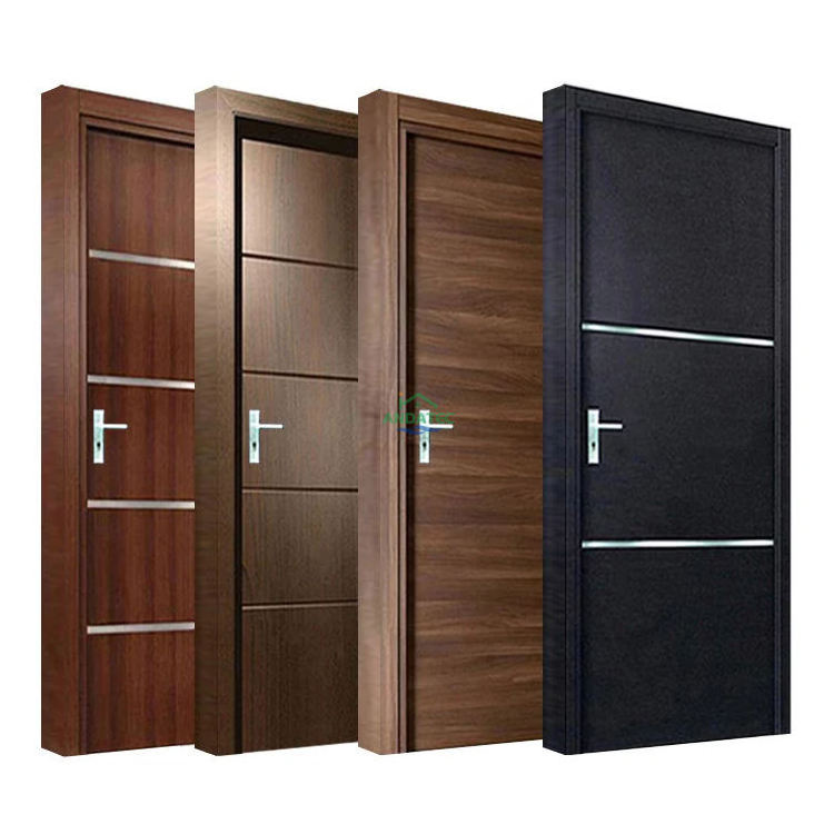 solid wood door interior Sliding wood barn door with steel hardware set