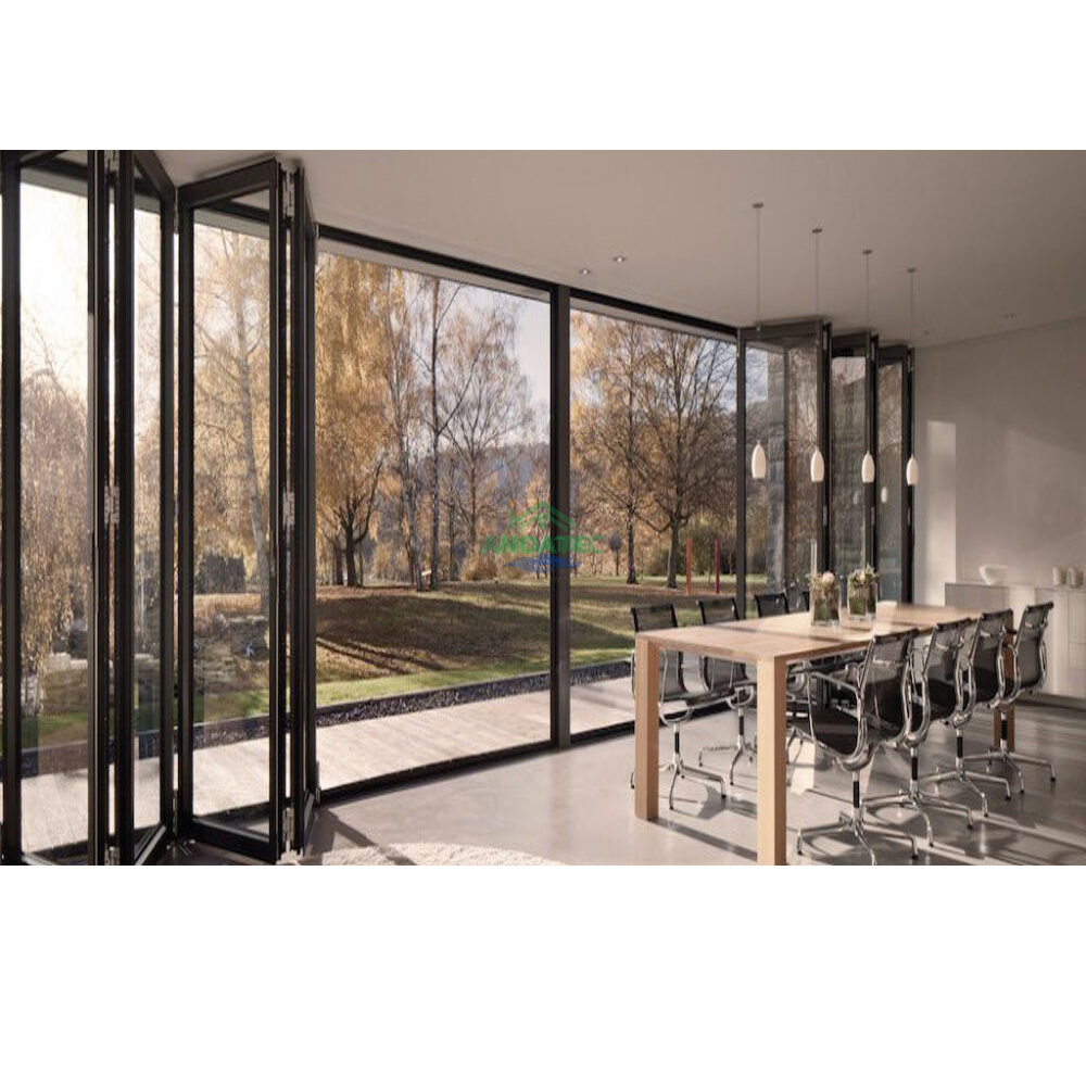 aluminum doors aluminium bifold patio folding glass doors outswing energy efficient bifold door