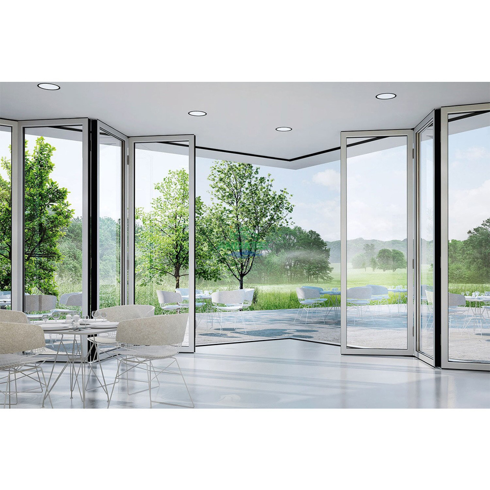 aluminum doors aluminium bifold patio folding glass doors outswing energy efficient bifold door