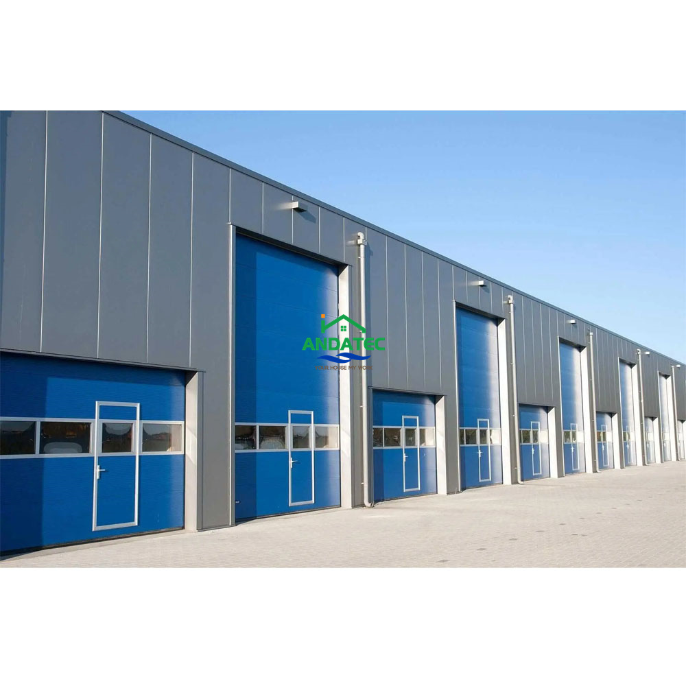 Anda Industrial Automatic Overhead Steel Vertical Lifting Door Sliding Roll Workshop Metal Sectional Door