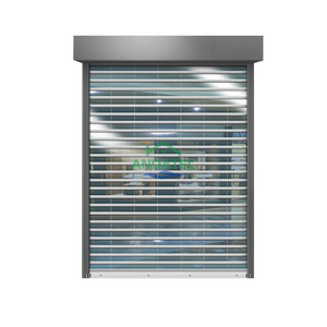 Anda Commercial Security Shop Acrylic Polycarbonate PVC Transparent Sliding Roller Shutter Door