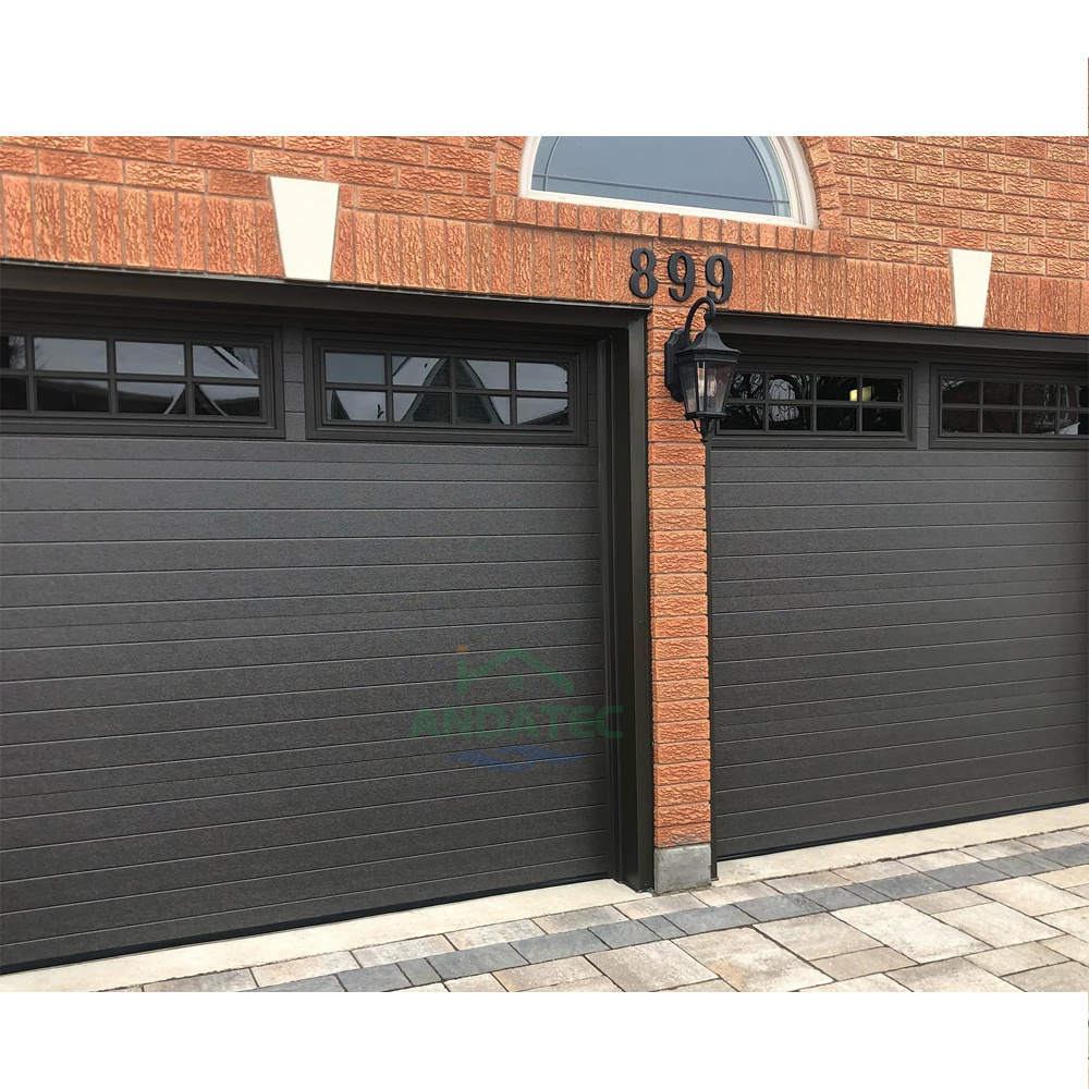 Popular used garage doors sale aluminum Double Garage door modern opener automatic Hinge remote garage door panel