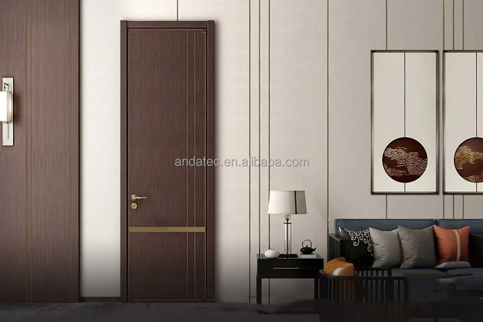 solid wood door interior Sliding wood barn door with steel hardware set