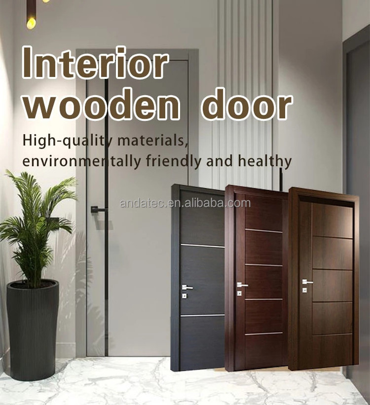 solid wood door interior Sliding wood barn door with steel hardware set