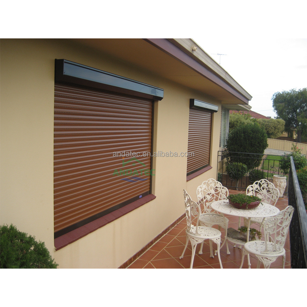 2023 anti hurricane automatic roller shutter window/tuya aluminum roller shutter window