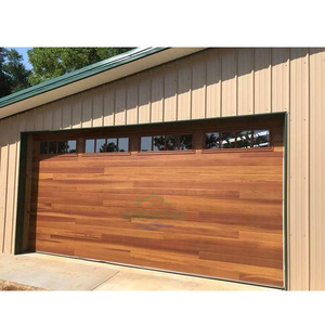 Black Brown Thermal Insulated Good Quality Automatic Steel Security Sectional Garage Door