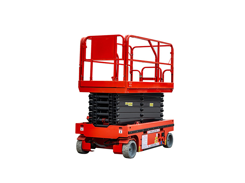 Automatic Aerial Work Truck with Self-Walking Hydraulic Platform Scissor Fork Lift for Farms