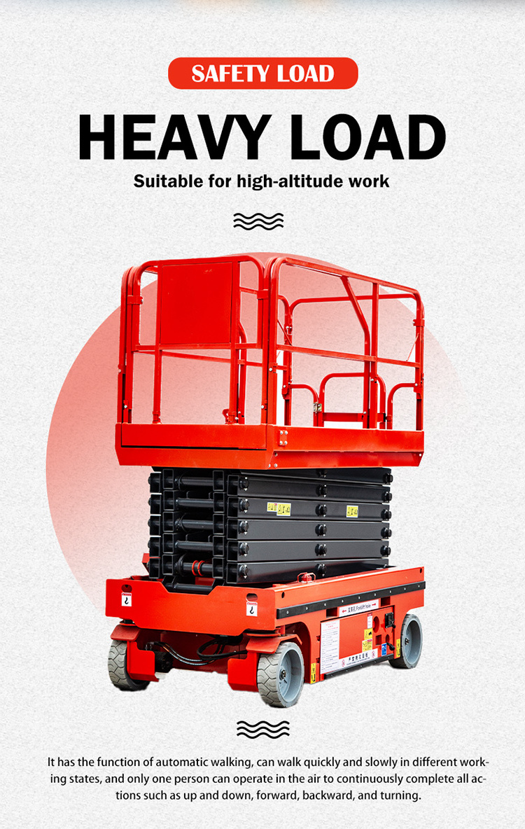 Mini Mobile Aerial Hydraulic Work Platform Lifts/Scissor Lift Self Propelled Elevated Work Platform