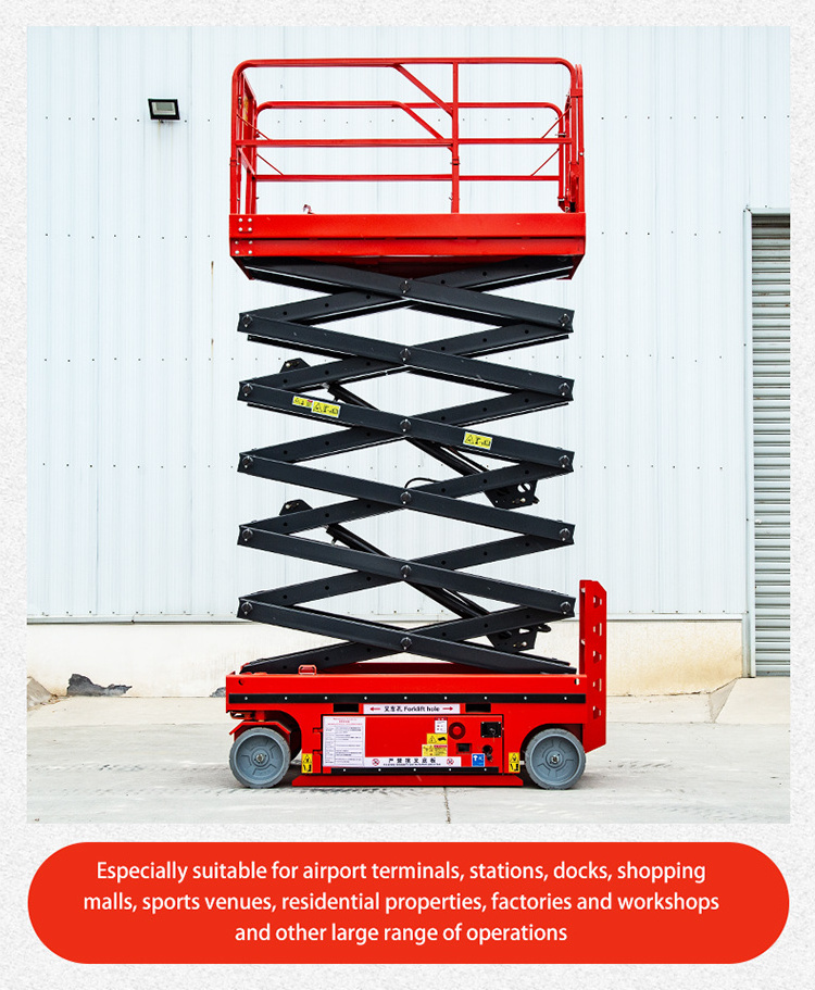 Mini Mobile Aerial Hydraulic Work Platform Lifts/Scissor Lift Self Propelled Elevated Work Platform