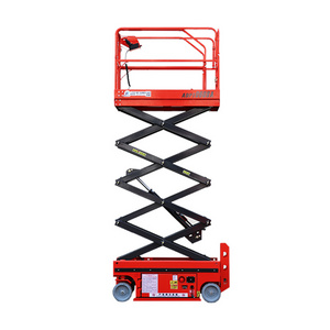 Small Self-Walking Scissor Fork Lift Table 6-Meter Electric Hydraulic Platform Mobile Lift Truck for Farms