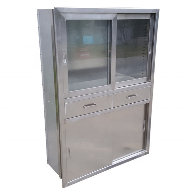 SUS304 Medical instrument cabinet,stainless steel cupboard,hospital Medical furniture cupboard