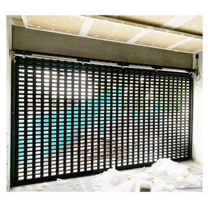 Guangzhou security grill roller shutter door, electric burglary proof  roll up doors