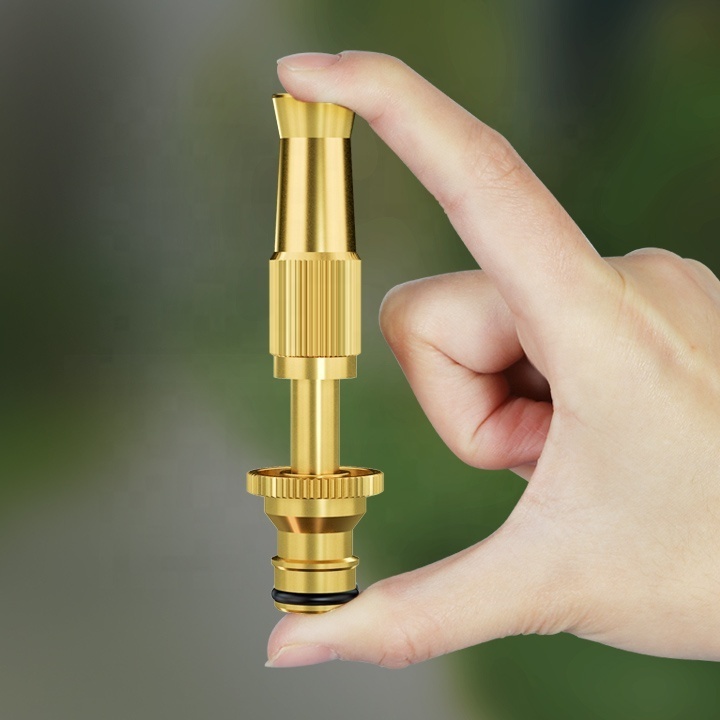 Andeca Low Price Attractive Quality Heavy Duty Copper Alloy Nozzle Garden Multi Use Brass Adjustable Rotating water guns