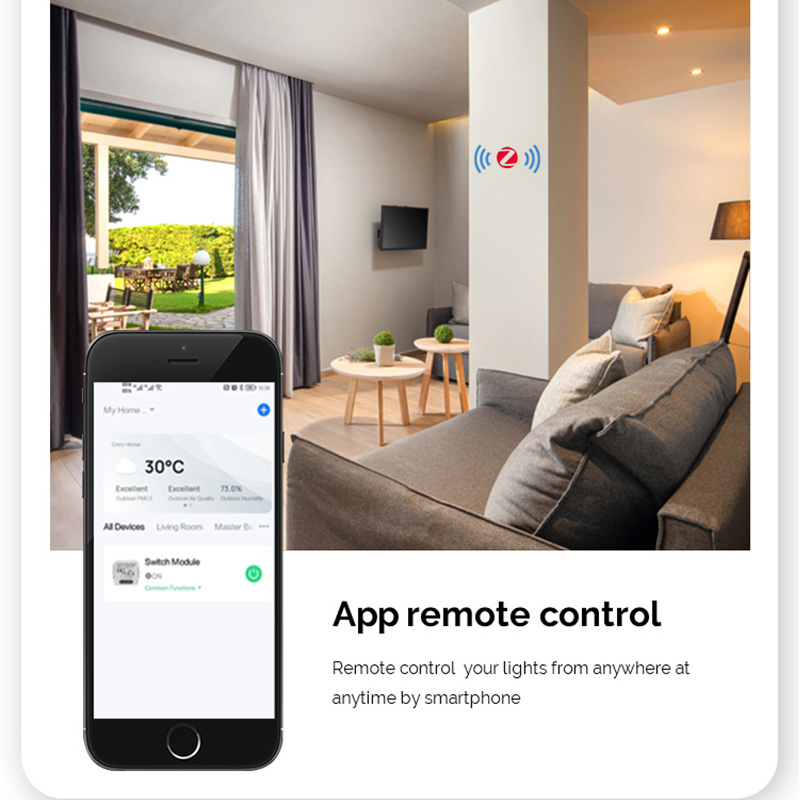 Matter Smart home DIY Zigbee Smart Module via Smart Life/Tuya App Control, Works with Alexa Google Home with Neutral