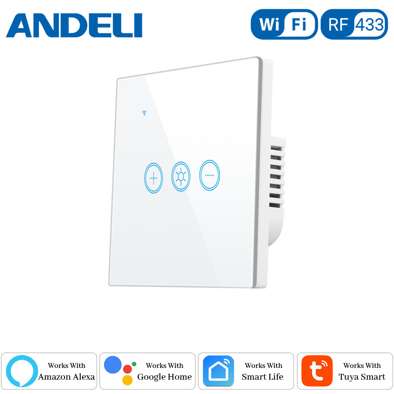 ANDELI Wifi Light Dimmer Switch SmartLife/Tuya APP Remote Control Smart Wall Touch Sensor Work with Alexa and Google Home