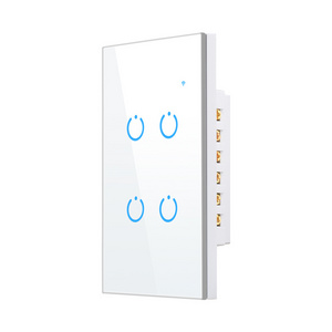 4 gang Vertical High quality Tuya WIFI Switch  smart life  Work With Alexa Google Home  Gang Touch Switch