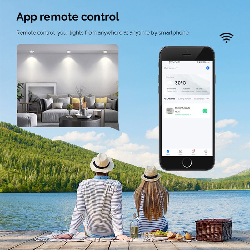 WIFI  Smart Switch Module Interruptor Inteligente wifi  for light Tuya Smart Life Support Voice Control App Control