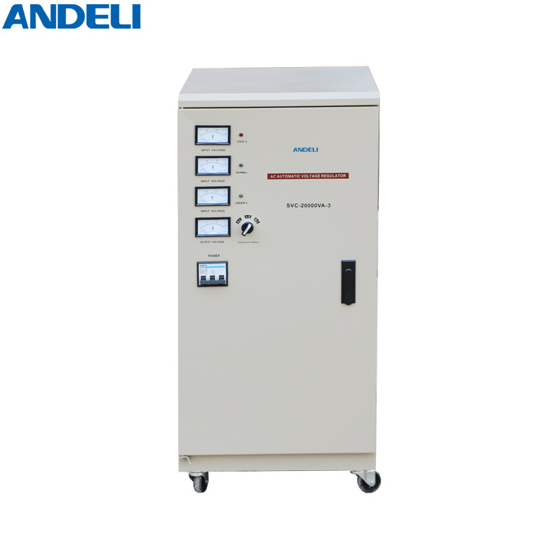 Three Phase electric voltage ac stabilizer SVC-20000VA 20KW ANDELI