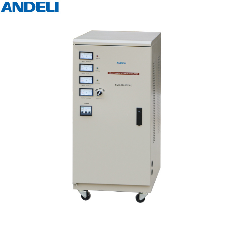 Three Phase electric voltage ac stabilizer SVC-20000VA 20KW ANDELI