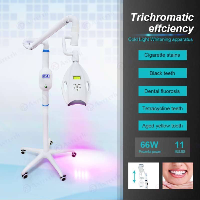 Professional 60W LED bleaching light device Blue Triple color Tooth ...