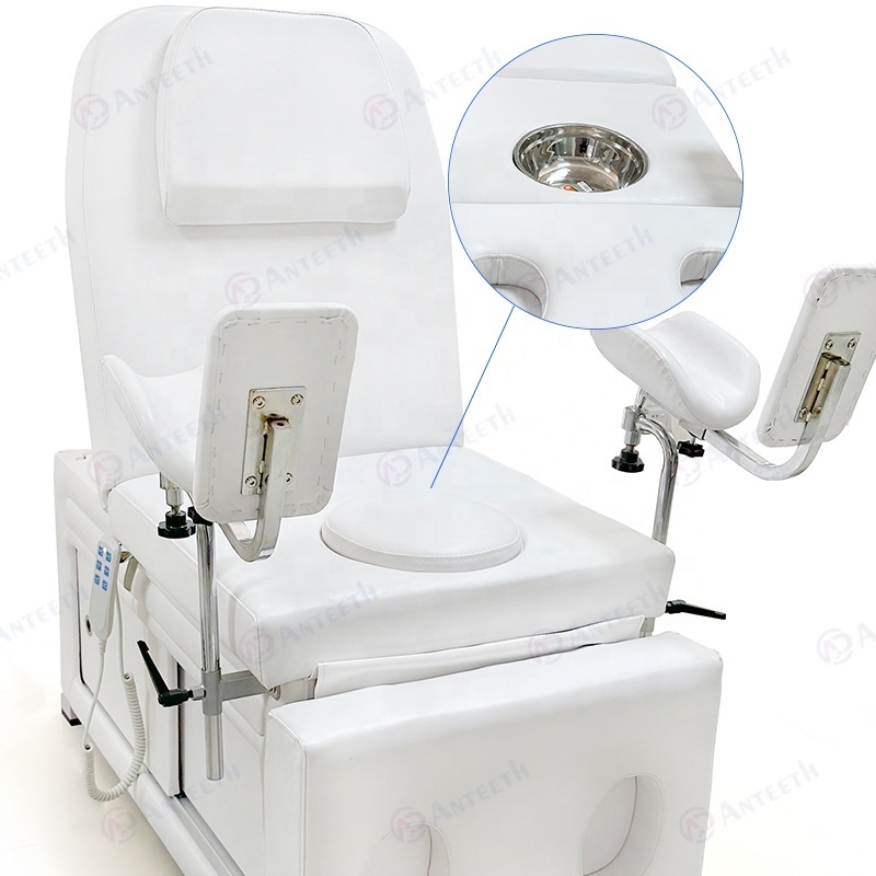 Hospital Gynecology With Cabinet Bed Electric Gynecological Equipment 2 Motor Examination Bed Gynecological Chair