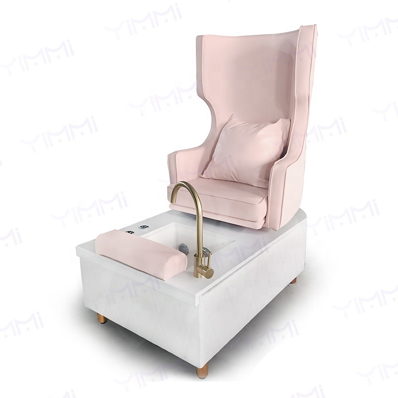 Modern Foot Salon Furniture Pink Pedicure Chairs Foot Basin Manicure Chair Seat Rotating Foot Massage Chair