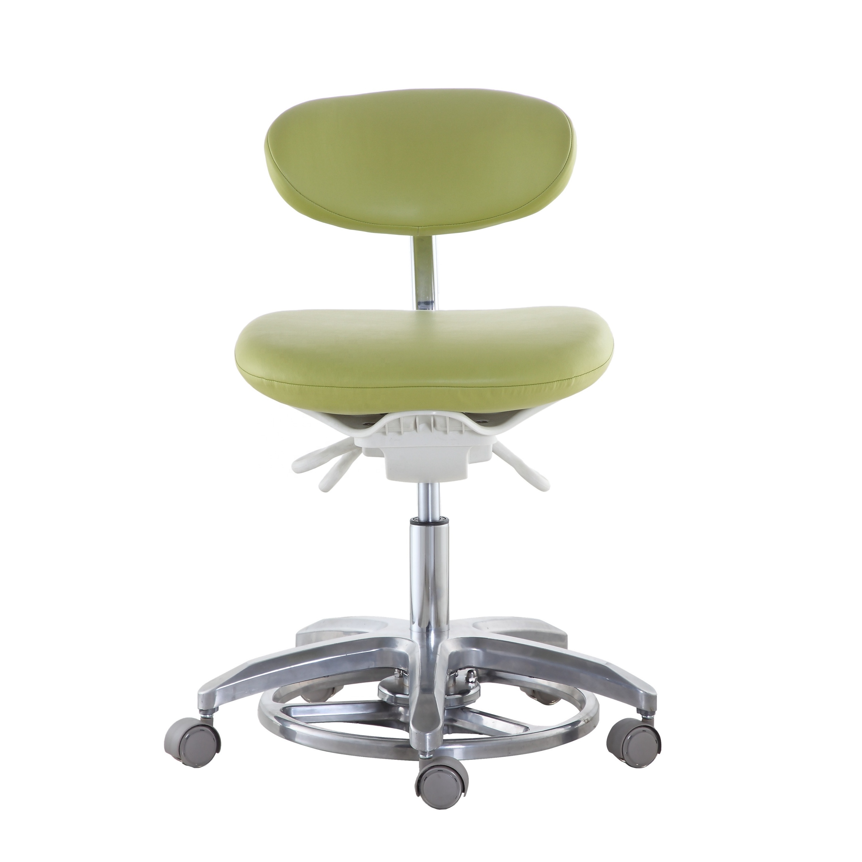 Anteeth dental clinic use ergonomic micro fiber leather furniture assistant dental stool chair