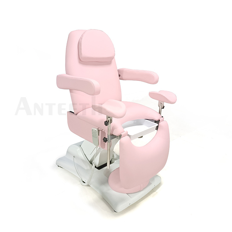 Latest Style Clinic Hospital Pink Gynecological Examination Chair 3 Motors Electric Gynecological Chair Aesthetic Bed