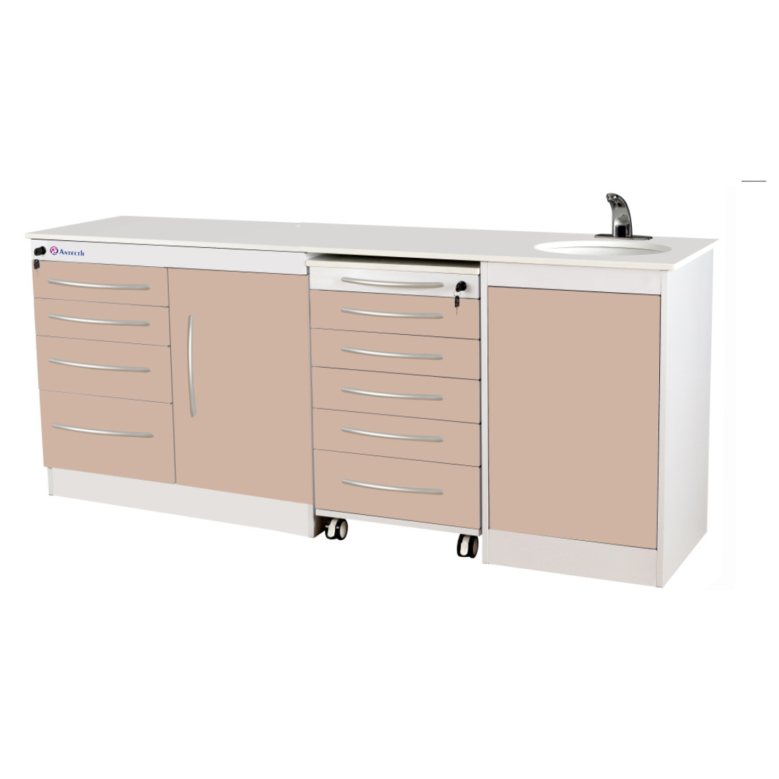 Anteeth Customized Dental Cabinet Furniture Clinic Stainless Steel Modern Dental Cabinets