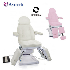 Anteeth Podiatry Clinic Furniture  Luxury PVC  Leather 5 Motor Split Electric Pedicure Bed  Podiatry Massage  Chair