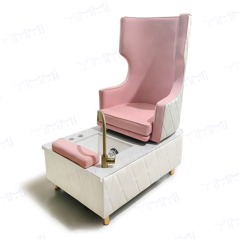 Modern Foot Salon Furniture Pink Pedicure Chairs Foot Basin Manicure Chair Seat Rotating Foot Massage Chair