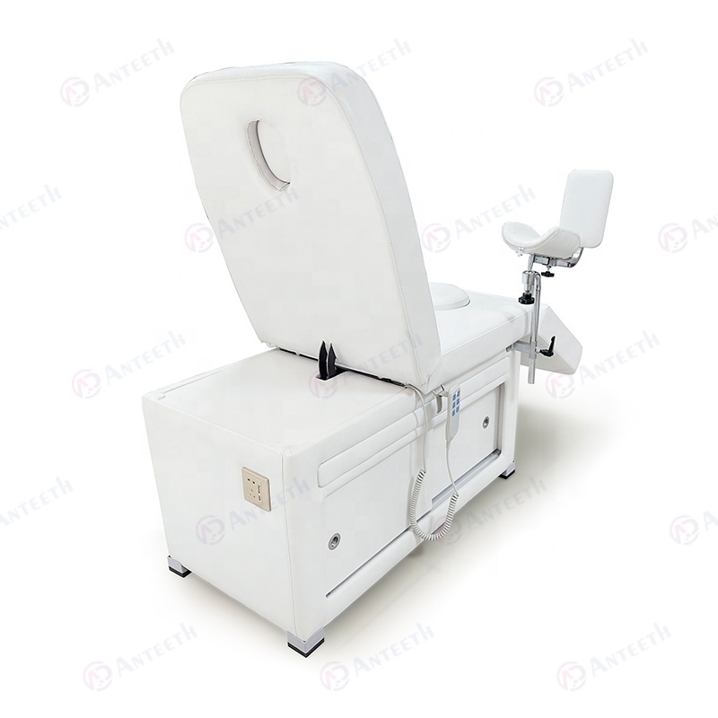 Hospital Gynecology With Cabinet Bed Electric Gynecological Equipment 2 Motor Examination Bed Gynecological Chair