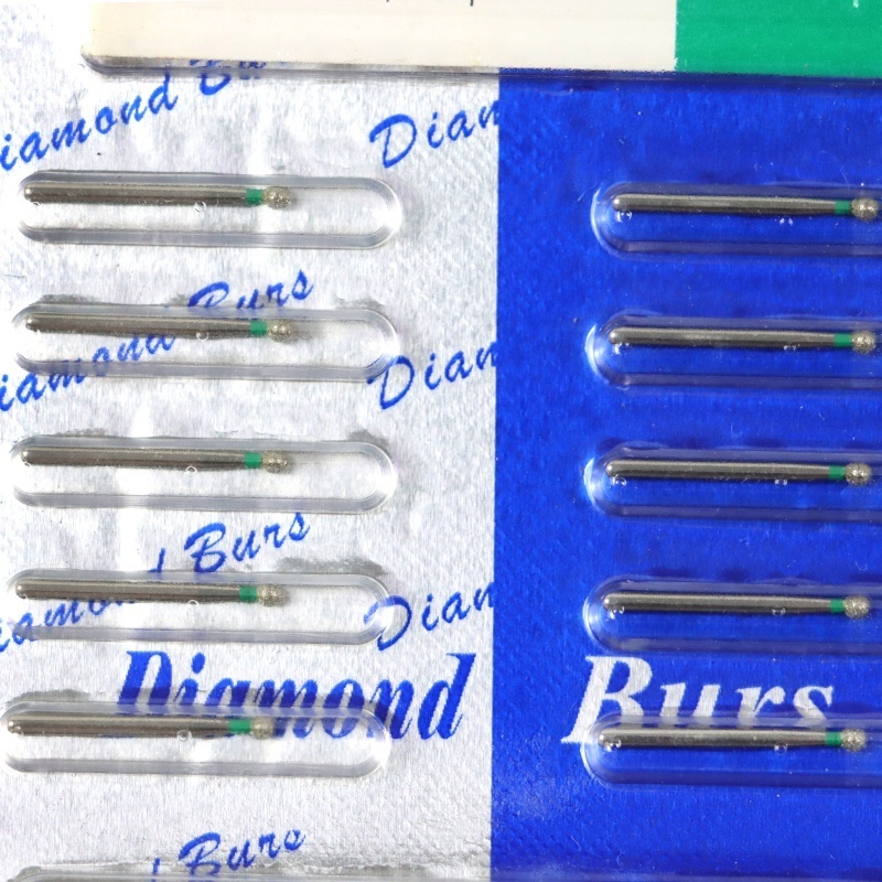 Hot sale dental material high speed turbine cutting drill 10pcs fg kits dental diamond burs