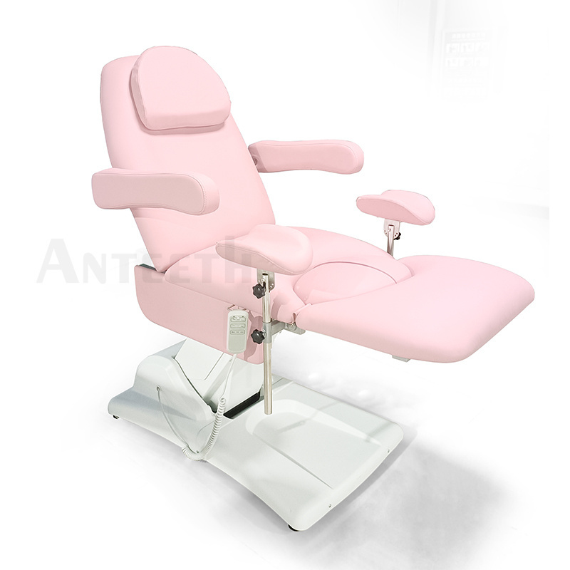 Latest Style Clinic Hospital Pink Gynecological Examination Chair 3 Motors Electric Gynecological Chair Aesthetic Bed