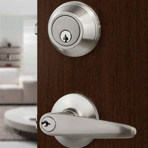 security keylock residential door handle with key Entry lever set lock  with Single Deadbolt  door locks ANSI USA GRADE 3