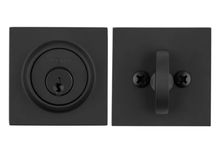 Matt Black color high security deadbolt door locks  with zinc material