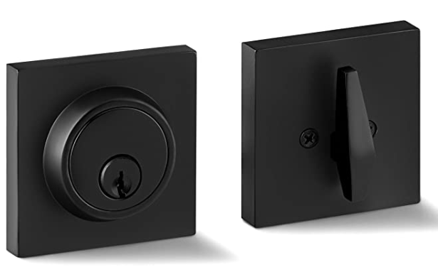 Matt Black color high security deadbolt door locks  with zinc material