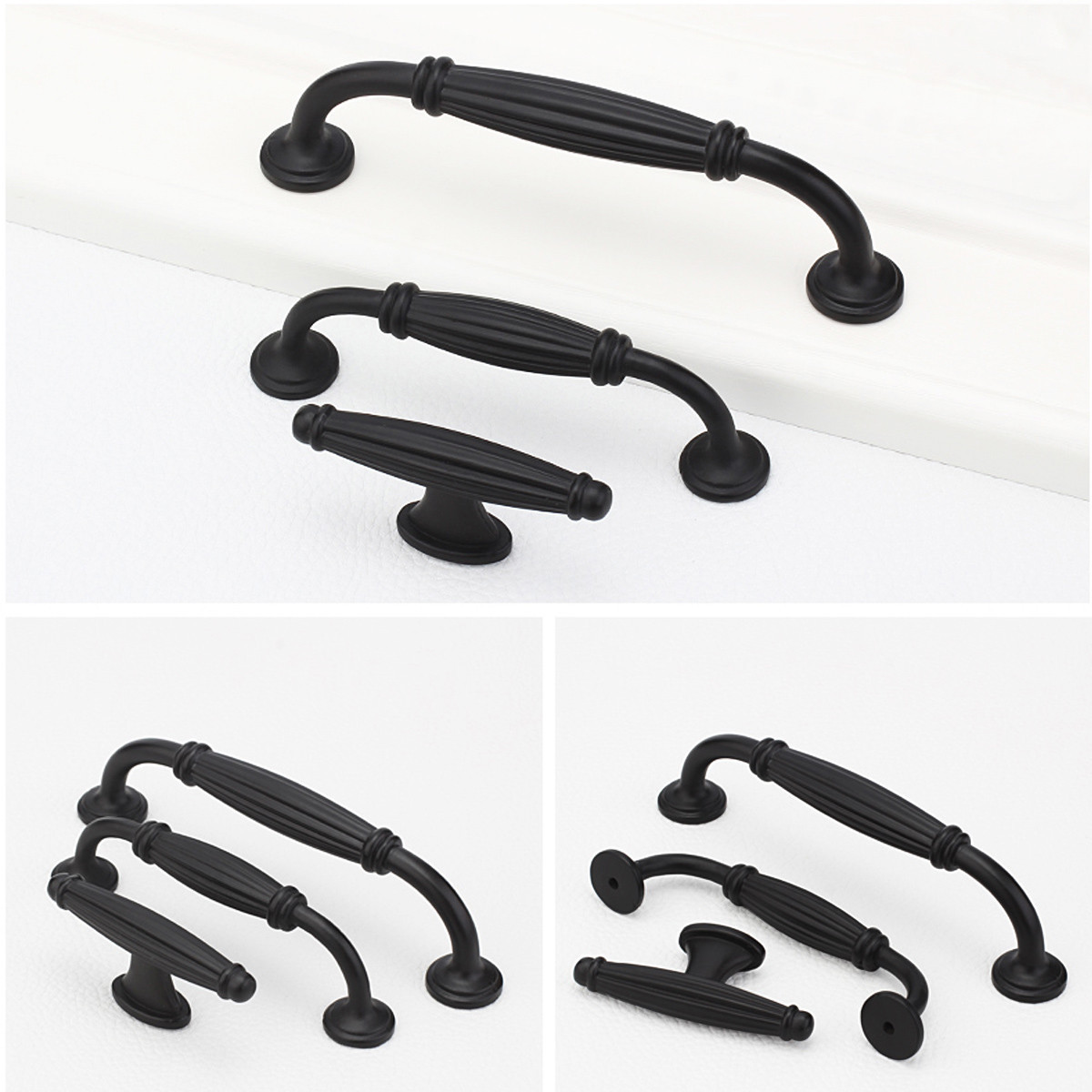 Matte Black cabinet Handles gold brass Furniture pulls long handle Kitchen closet Cupboard door Pulls drawer Knobs