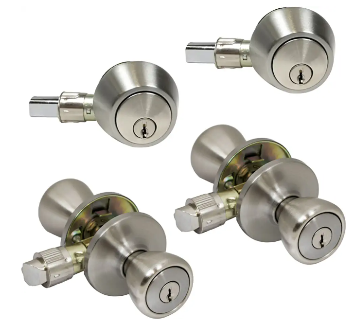 Stainless Steel 304  North American Standard High Quality Lock And Deadbolt Dead Bolt Set