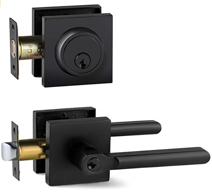 high quality zinc alloy square american style door deadbolt lock