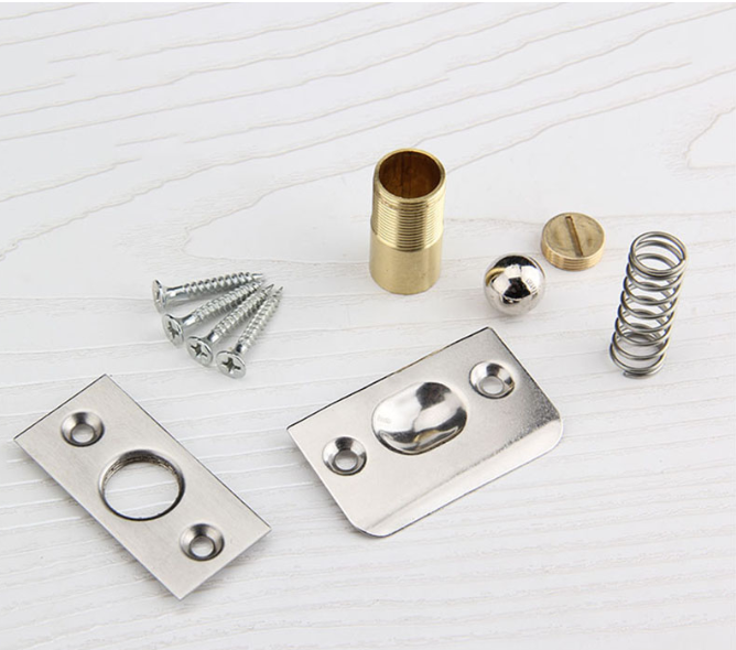 High Quality Brass Strike Plate Closet Door Ball Catch Suck Touch Beads Latch Catches