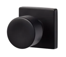 Matte black modern design door dummy knob function for interior doors