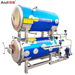 Automatic Food Steam Spray Sterilizer Autoclave Horizontal Retort For Processing