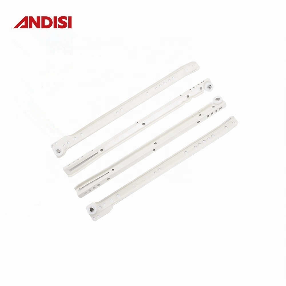 ANDISI Factory drawer slide rollers and wheels for drawer using White Powder Coated Nylon fgv drawer slide