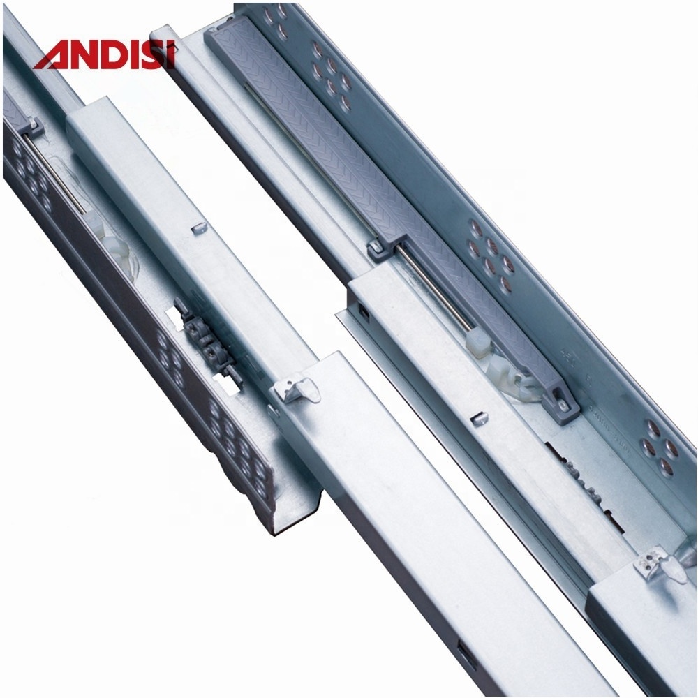 OEM factory manufacturing High quality 3D plastic clip Full extension soft close undermount drawer under mount slide