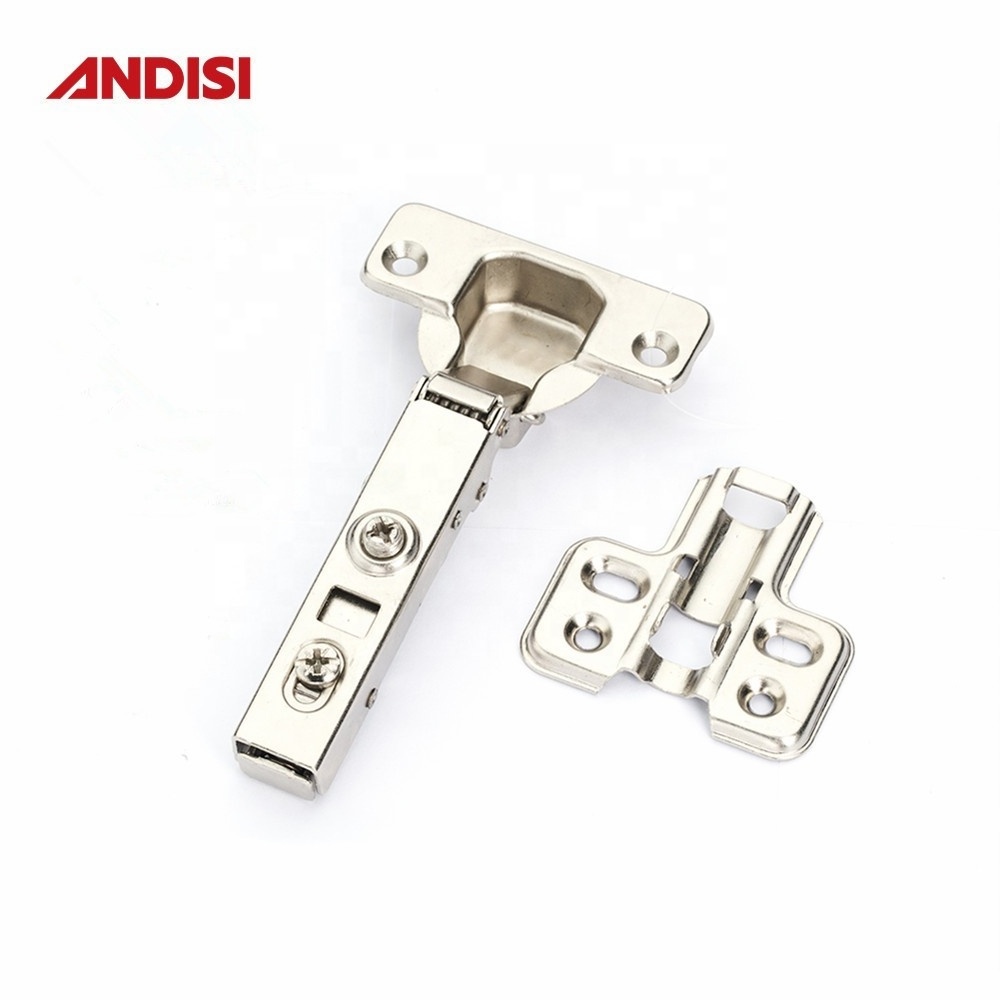 Buy wholesale Furniture hardware clip on iron door Cabinet hinge furniture kitchen cabinet hinges soft close