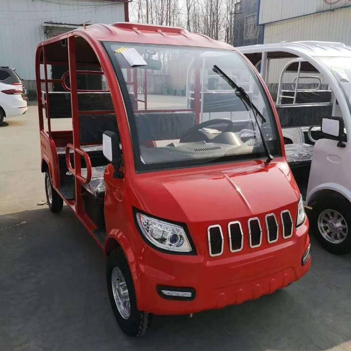 2020 new release freestyle four wheels open electric rickshaw for passengers