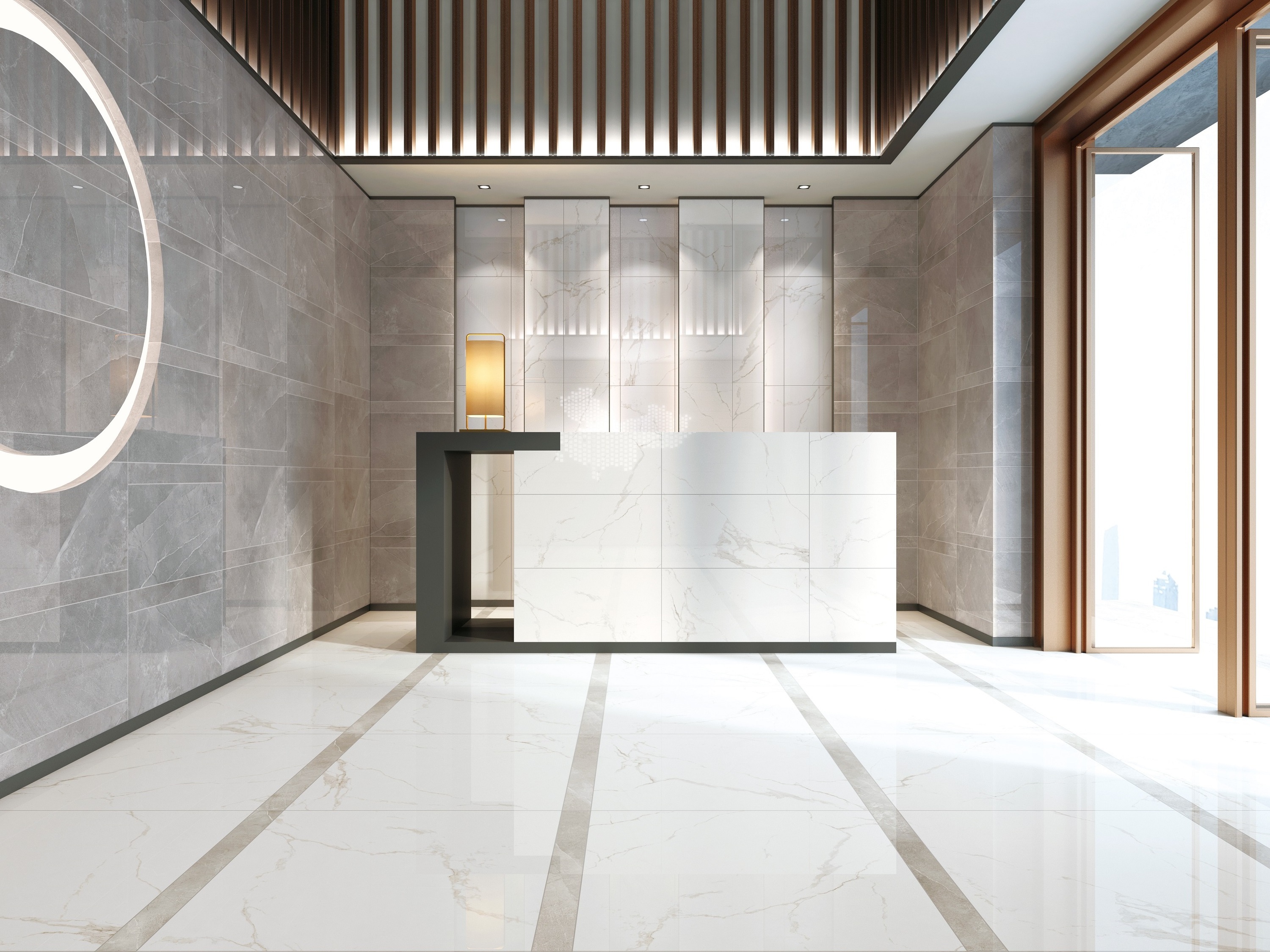 Manufacturer Wholesale Full Polished White Marble Pattern Floor Ceramic tiles for floor