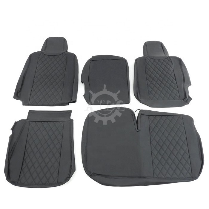 For Hino Dutro Air Loop Dutro Standard Seat Cover Set Diamond Cut PVC Black Leather Left and Right Set